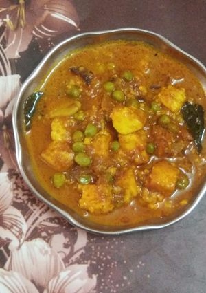 மட்டர் பன்னீர் கிரேவி / Butter panner curry receip in tamil செய்முறை முக்கிய புகைப்படம்