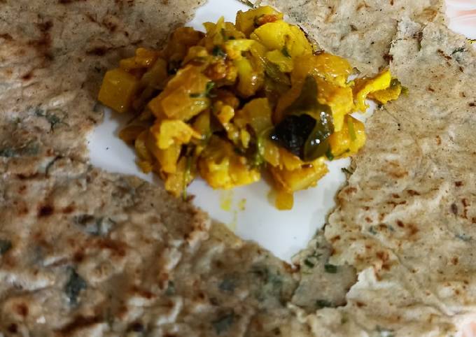 Proso millet Palak Roti Recipe by Chetna Dhanak - Cookpad