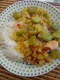 Picante de habas con pollo
