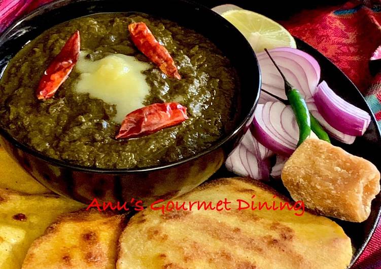 Adraki Palak-Shalgam-Sarson ka Saag Aur Makki ki Roti