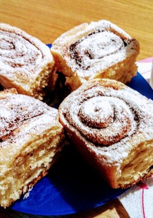 Pihe-puha kakaós és fahéjas csigák recept fotója