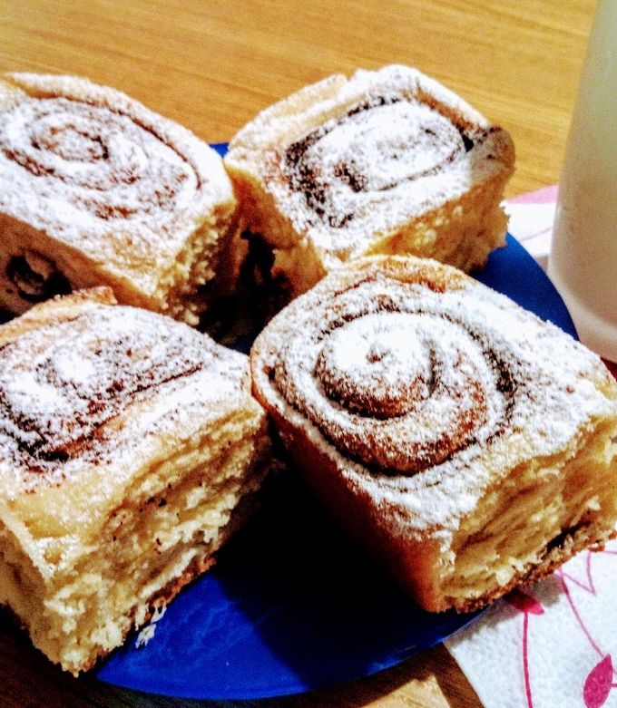 Pihe-puha kakaós és fahéjas csigák recept fotója