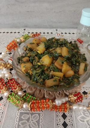 A picture of Green chavli sabji.