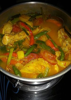 Foto resep Pindang kakap asam pedas berwarna