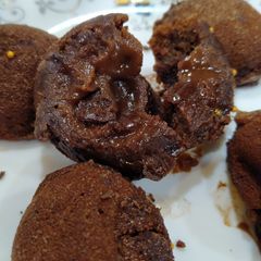 A picture of Bourbon choco lava cake.