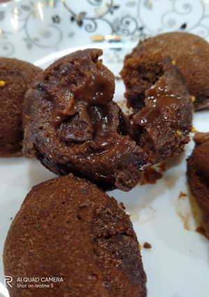 A picture of Bourbon choco lava cake.