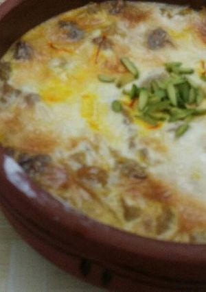 A picture of Sweet pumpkin with cooking cream.