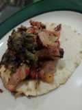 Discada de carne asada