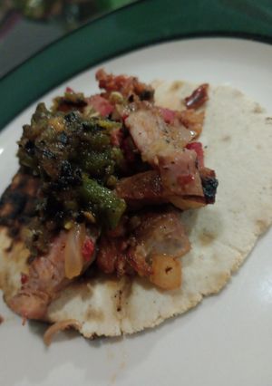 Una foto de Discada de carne asada