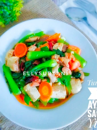 Recipe Tumis Pakcoy-Wortel-Ayam-Tahu plus Saos Tiram Yummy the Delicious Perfect