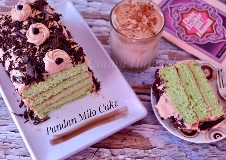 Resep: LezatPandan Milo Cake