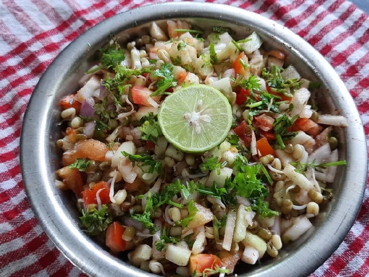 Easy Ways Make|Recipe} Vegetables green moong sprouts salad, Perfect