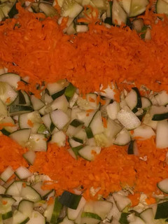 A picture of Carrots and cucumber.