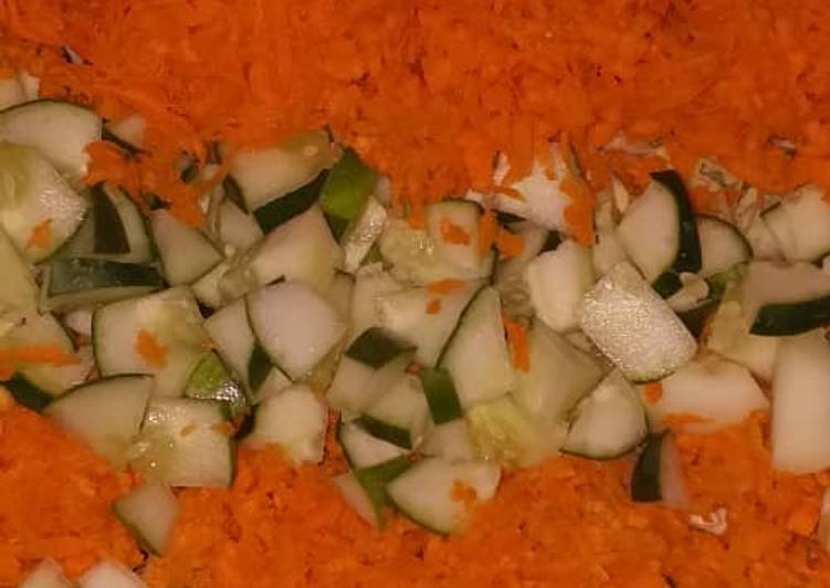 Carrots and cucumber