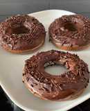 Donuts doble chocolate sin grasa ni azúcar