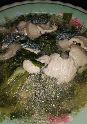 Hình của món Canh cải bẹ xanh.