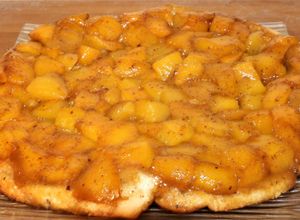 Une photo de Tatin de mangues aux 4 épices et au sumac
