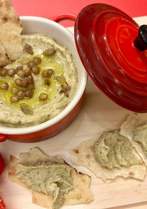 Foto di 129 • Hummus di lenticchie, capperi e basilico 🌿