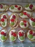 Canastitas con Puding y fruta