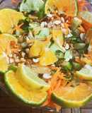 No Cook Recipe Raw papaya sweet and sour salad