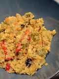 Cuscús de coliflor al curry con verduras