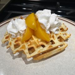 A picture of Peach Waffles.