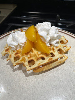 A picture of Peach Waffles.