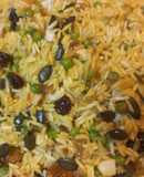 Rice pilaf with peas