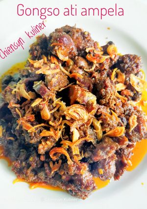 Foto resep Gongso ati ampela