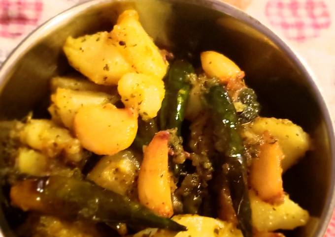 Delicious jeera aloo