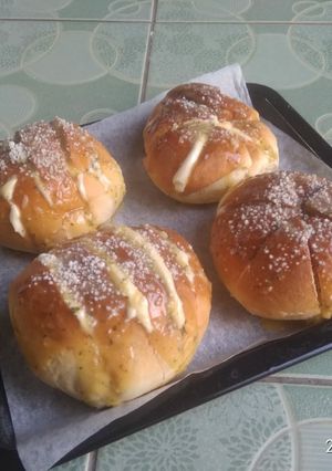 Foto resep KOREAN GARLIC BREAD VERSI OH NINO (YOUTUBE NINO'S HOME)