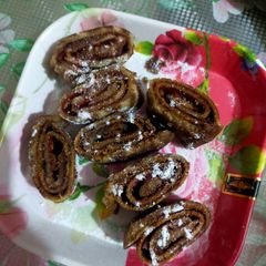 Zebra jam swiss roll A picture of Zebra jam swiss roll.