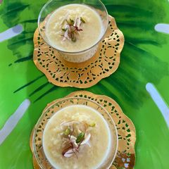 A picture of Rice pudding/Kheer in instant pot.