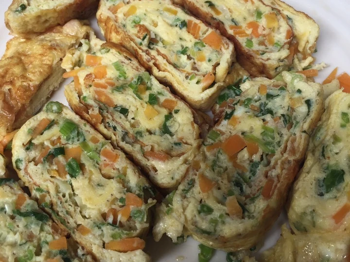 Langkah Mudah untuk Menyiapkan Resep Korean egg roll/ Gyeran mari utk PCOS yang Lezat Sekali Anti Ribet, Lezat