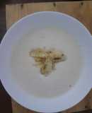 Crema templada de maíz y leche de coco