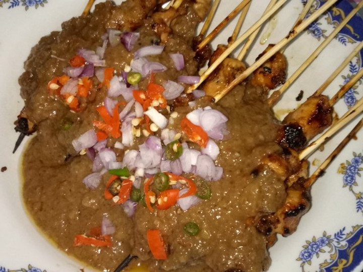 Anti Ribet, Bikin Sate ayam berbumbu + bumbu kacang simpel Untuk Pemula