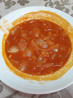 Una foto de Sopa de cebolla vegana