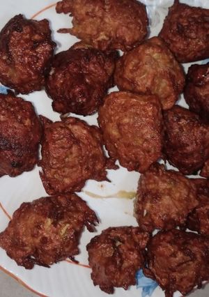 A picture of Lauki ke pkode.