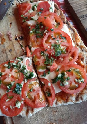 Una foto de Pizza a la parrilla