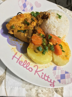 Una foto de Pollo al Vino al Estilo Peruano