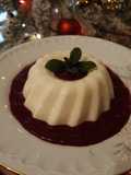 Almond Milk Panna Cotta with Mixed Berry Sauce