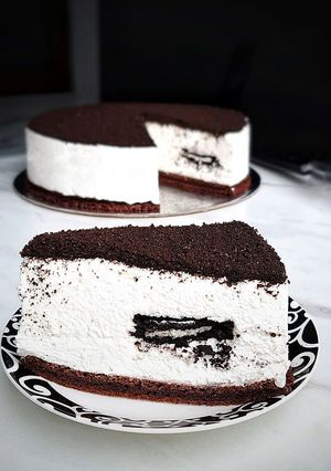 O poză a rețetei Cheesecake Oreo.