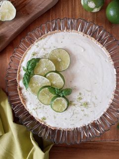Foto di Cheesecake lime e basilico, senza glutine