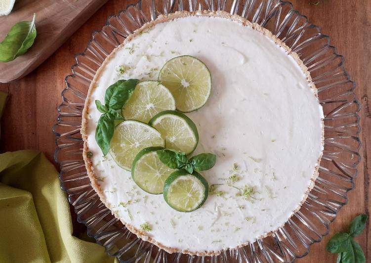 Steps to Prepare Ultimate Cheesecake lime e basilico, senza glutine