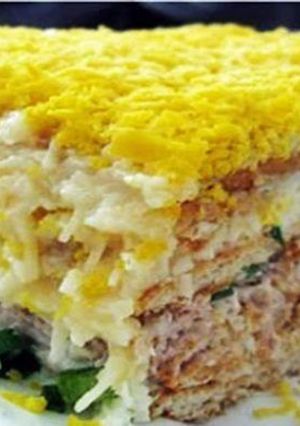 Фото Торт-салат закусочный.