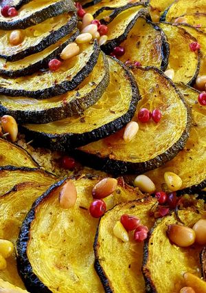 Une photo de Tarte courgettes amandes