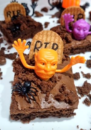 Una foto de BROWNIE MONSTRUOSOS DE HALLOWEEN🎃❤️