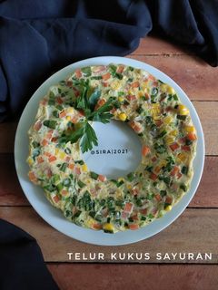 Foto resep Telur Kukus Sayuran