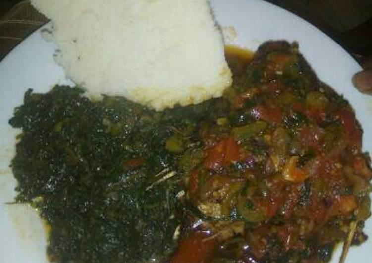 Steps to Make Autumn Sossy soya served with ugali and kales
