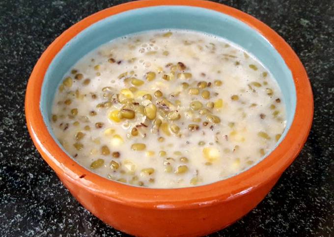 Green moong congee (sweet version)